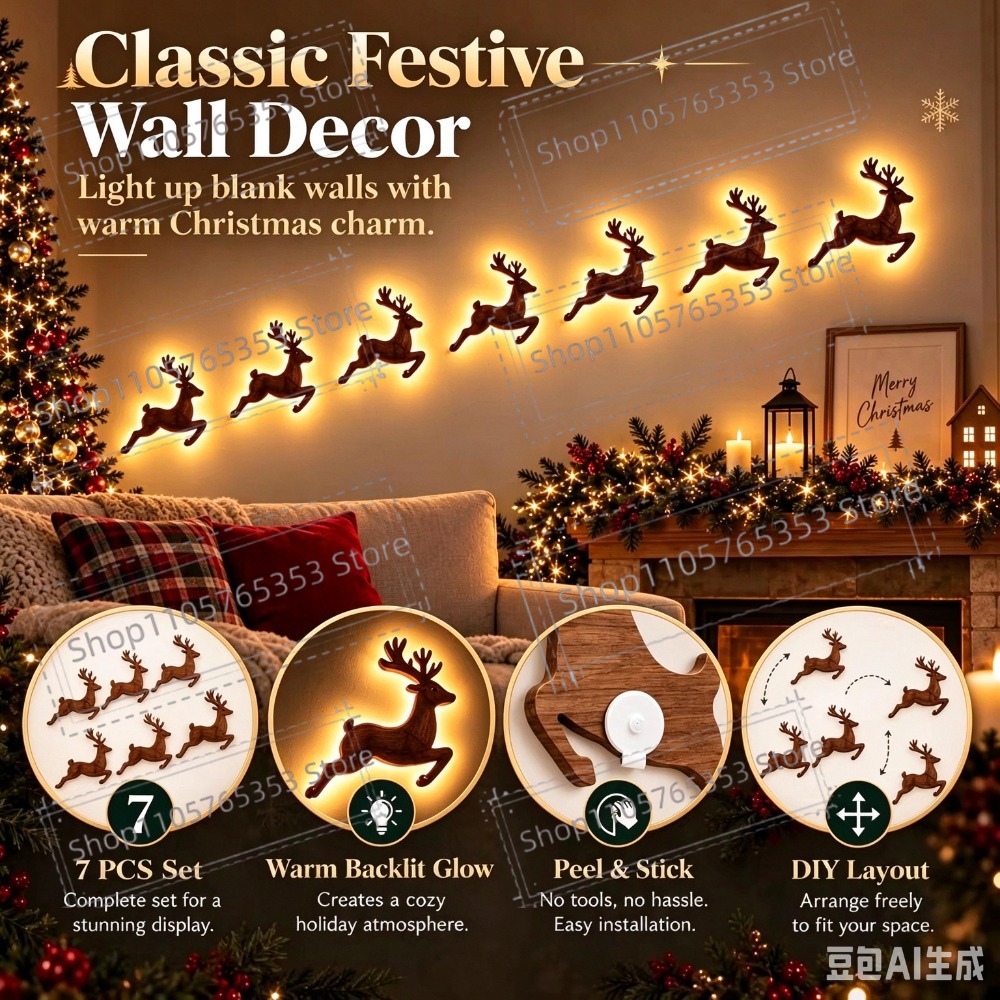 2027 Reindeer Glow Christmas D - Up Lighting Decor recension och pris