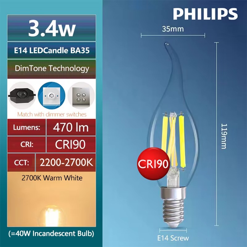 Philips LED ST64 E27 Decorativ - Philips Bulb Led Classic recension och pris