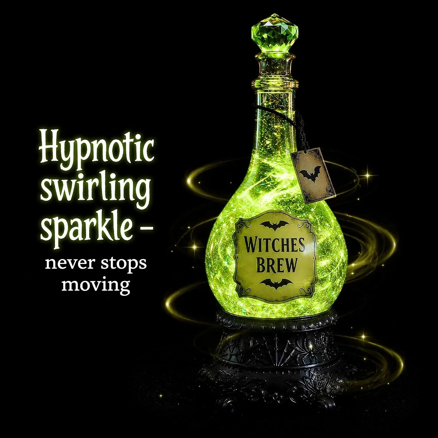 Lighted Witches’ Brew Bottle G - Up Lighting Decor recension och pris