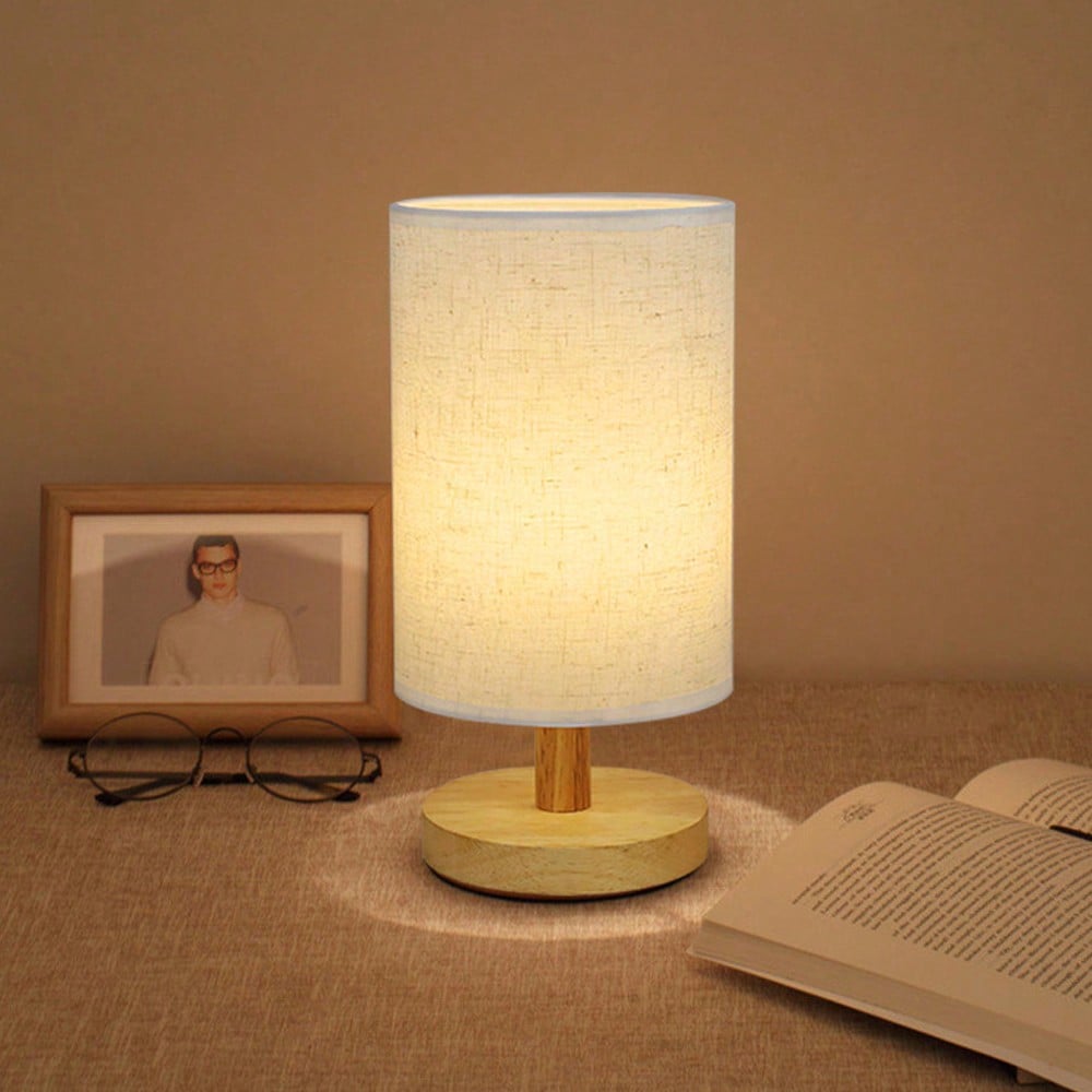 Modern Nordic Wooden And Fabri - Lighting Decor Bedroom recension och pris