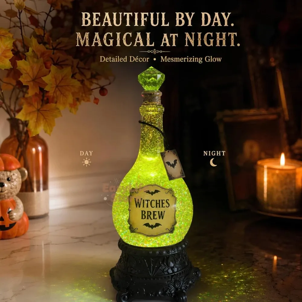 Lighted Witches’ Brew Bottle G - Up Lighting Decor recension och pris